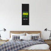 TOILE MODÈLE DE TEXTE D'IMAGE NOIRE SIMPLE ET MODERNE (Insitu(Chambre))