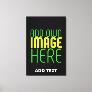 TOILE MODÈLE DE TEXTE D'IMAGE NOIRE SIMPLE ET MODERNE