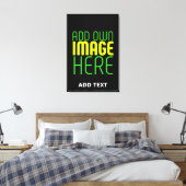 TOILE MODÈLE DE TEXTE D'IMAGE NOIRE SIMPLE ET MODERNE (Insitu(Chambre))