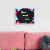 Toile Modèle de variété rose noire (Insitu(Salon))