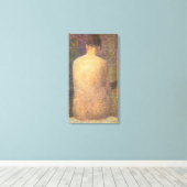 Toile Modèle Derrière Georges Seurat, Art Vintage (Insitu (Plancher de Bois))