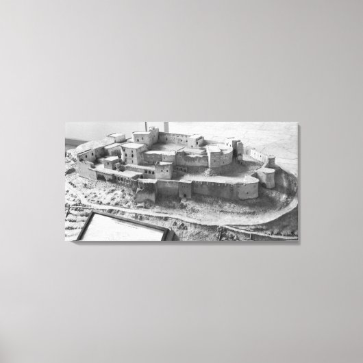 Toile Modèle du Krak des Chevaliers, modèle (Recto)