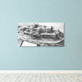 Toile Modèle du Krak des Chevaliers, modèle (Insitu (Plancher de Bois))