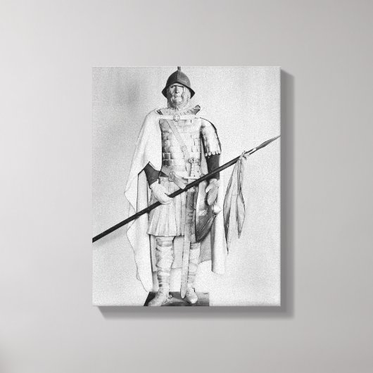 Toile Modèle d'un cavalier carolingien (Recto)