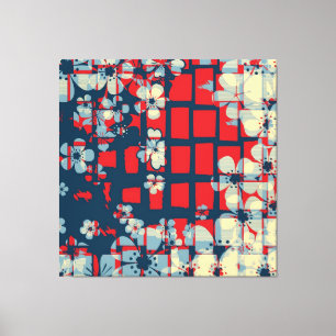 Toile Modèle floral art et design moderne