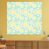 Toile Modèle floral jaune (Insitu(Salon))