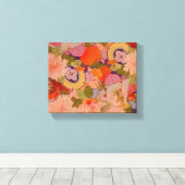 Toile Modèle floral rose kimono (Insitu (Plancher de Bois))