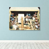 Toile Modèle funéraire d'un atelier de menuiserie (Insitu (Plancher de Bois))