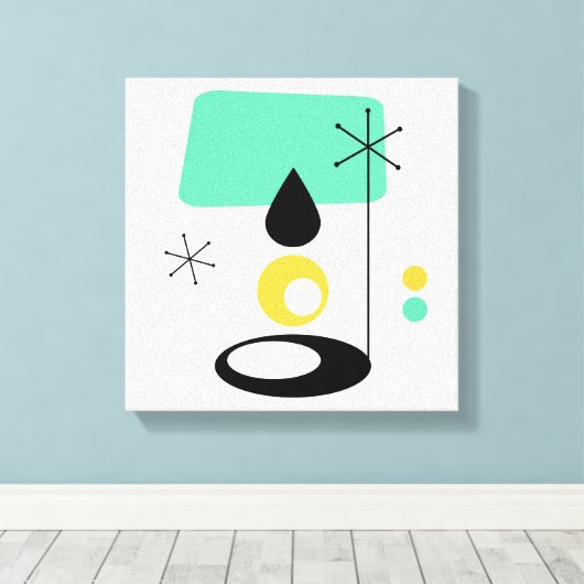 Toile modèle moderne de lampe du milieu du siècle (Insitu (Plancher de Bois))