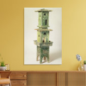Toile Modèle vitré vert d'une tour (Insitu(Salon))