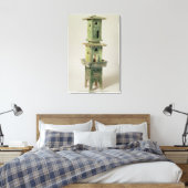 Toile Modèle vitré vert d'une tour (Insitu(Chambre))