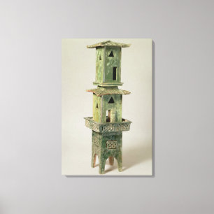 Toile Modèle vitré vert d'une tour