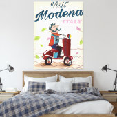 Toile Modena Italie poster de voyage Scooter (Insitu(Chambre))