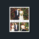 Toile Modern 3 Photo Collage Mariage<br><div class="desc">Photo 3 moderne Collage Mariage toile Imprimer</div>