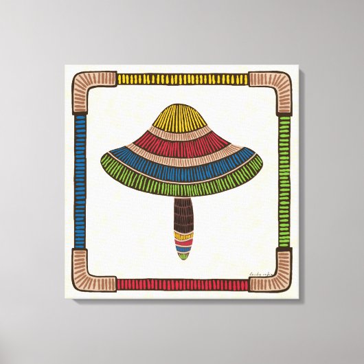 Toile Modern Abstract Mushroom (Recto)