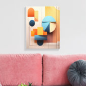 Toile Modern Bauhaus Geometric 3D Abstract Art Gallery (Insitu(Salon))