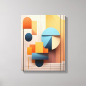 Toile Modern Bauhaus Geometric 3D Abstract Art Gallery (Recto)