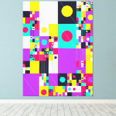 Toile Modern Bauhaus Geometric Pattern  (Insitu (Plancher de Bois))