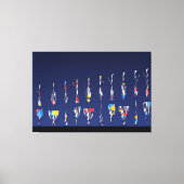 Toile Modern Bauhaus Geometric Pattern Design (Recto)