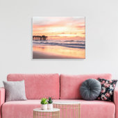 Toile Modern Beach Sunrise Wallpaper Arrière - plan (Insitu(Salon))