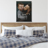 Toile Modern Best Daddy Ever Photo Personalized Canvas (Insitu(Chambre))