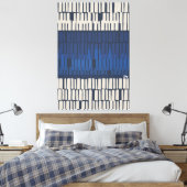Toile Modern Blue Abstract Geometric Wall Art (Insitu(Chambre))