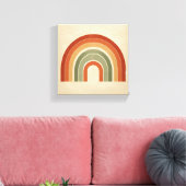 Toile Modern Boho Rainbow Art - Minimalist Terracotta an (Insitu(Salon))