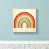 Toile Modern Boho Rainbow Art - Minimalist Terracotta an (Insitu (Plancher de Bois))