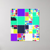 Toile Modern Contemporary Bauhaus Geometric Pattern  (Recto)