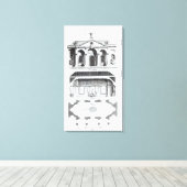 Toile Modern Grotto, from 'Grotesque Architecture or Rur (Insitu (Plancher de Bois))