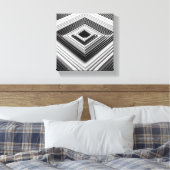 Toile Modern Minimalist 3D Nested Squares Art - Abstract (Insitu(Chambre))