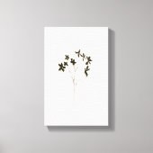 Toile Modern minimalist elegant line drawing flowers (Recto)