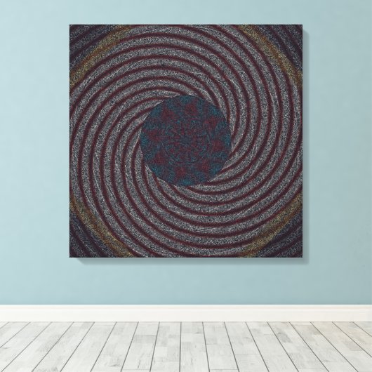 Toile Modern Persian Carpet Pattern Design  (Insitu (Plancher de Bois))