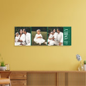 Toile Modern Script Family Custom 3 Photos Name (Insitu(Salon))