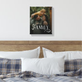 Toile Modern Script Family Custom Photo Name  (Insitu(Chambre))