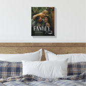 Toile Modern Script Family Custom Photo Name  (Insitu(Chambre))