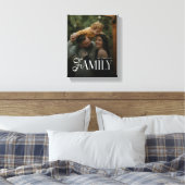 Toile Modern Script Family Custom Photo Name  (Insitu(Chambre))