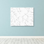 Toile Modern, simple, messy graphic line pattern (Insitu (Plancher de Bois))