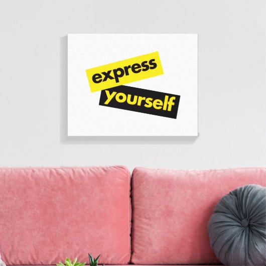 Toile Modern, vibrant, bold graphic of Express Yourself (Insitu(Salon))