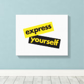 Toile Modern, vibrant, bold graphic of Express Yourself (Insitu (Plancher de Bois))
