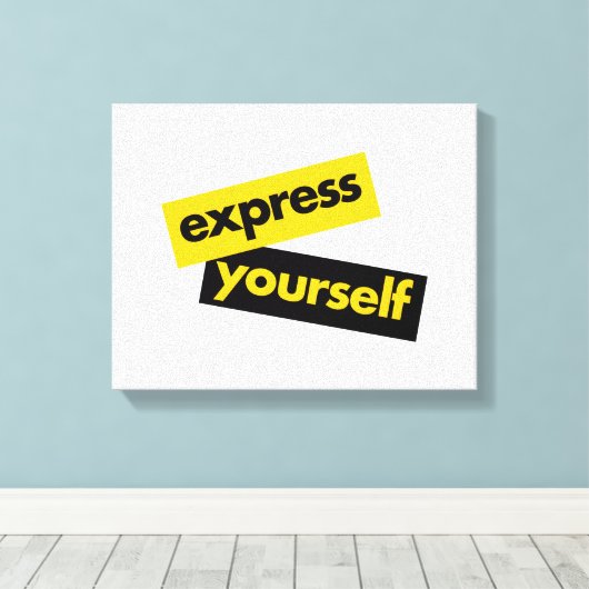 Toile Modern, vibrant, bold graphic of Express Yourself (Insitu (Plancher de Bois))