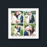 Toile Moderne 4 Photo Collage Mariage<br><div class="desc">Imprimer Mariage de collection de photos moderne 4</div>