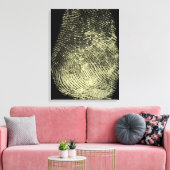 Toile moderne à empreinte digitale en boucle inver (Insitu(Salon))