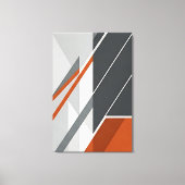 Toile Moderne Abstrait Rouille Gris (Recto)