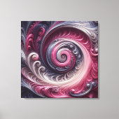 Toile Moderne Abstrait simple torse rose et violet (Recto)