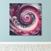Toile Moderne Abstrait simple torse rose et violet (Insitu (Plancher de Bois))