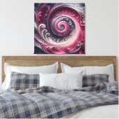 Toile Moderne Abstrait simple torse rose et violet (Insitu(Chambre))