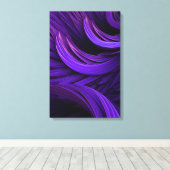 Toile Moderne Abstrait Violet Frottes Art Contemporain (Insitu (Plancher de Bois))