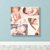 Toile moderne de collage de photo de crèche de (Insitu (Plancher de Bois))