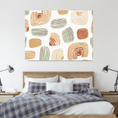 Toile Moderne décoration Boho tons terreux abstraits ID1 (Insitu(Chambre))
